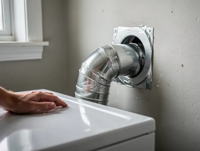La Crescenta-Montrose Dryer Vent Cleaning expert performing professional dryer vent repair and installation in La Crescenta-Montrose